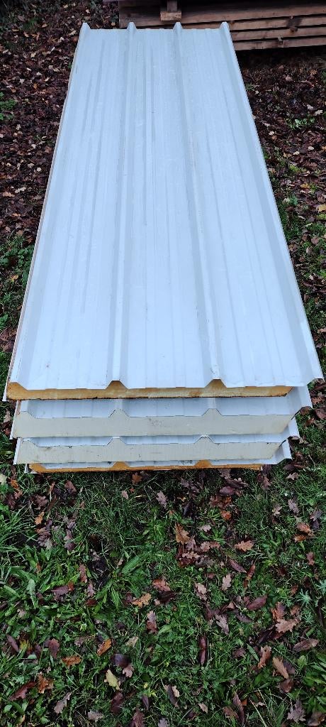 17 m2 nieuwe golfplaten 12 cm pir isolatie, Enlèvement, Neuf, Autres matériaux, 100 mm ou plus