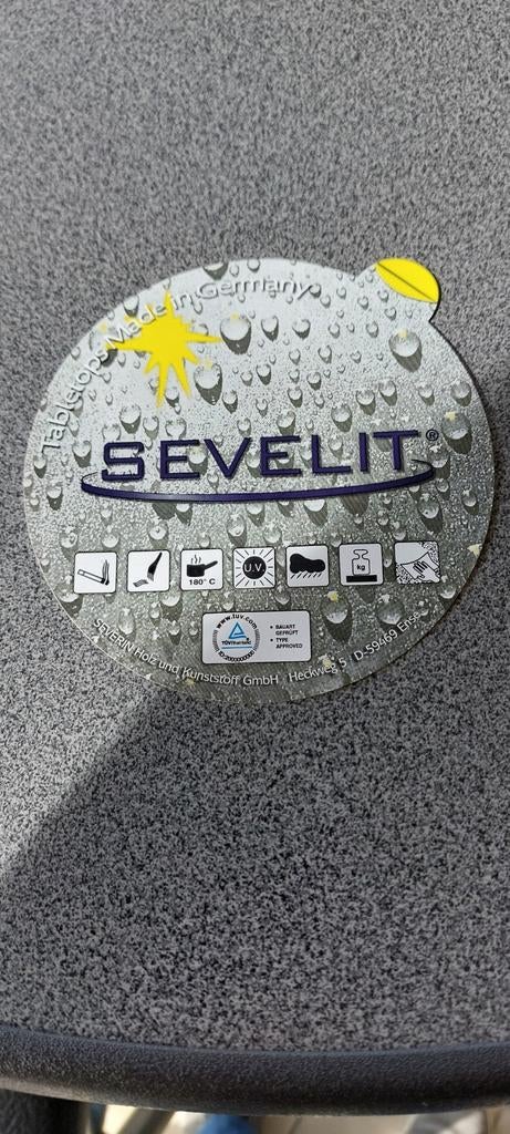 Hoge inklapbare  tafels en stoelen  SEVELIT, Tuin en Terras, Ophalen