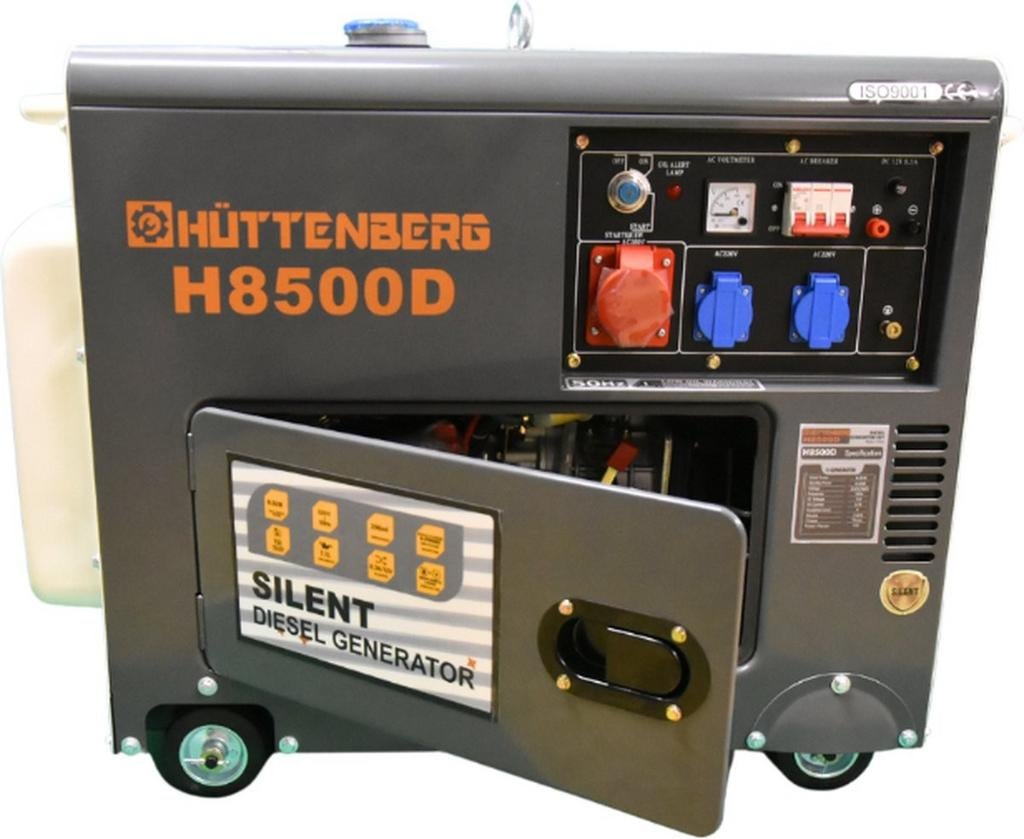 Stroomgroep/generator Diesel 8500w nieuw 24mnd garantie, Neuf, 5 à 10 kVA, Enlèvement ou Envoi, Démarrage électrique