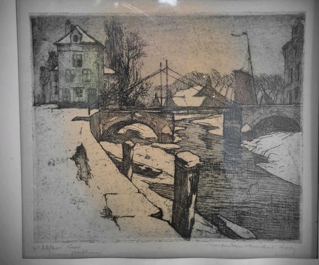 Ets Lier Poorthuis, Antiek en Kunst, Kunst | Etsen en Gravures, Ophalen