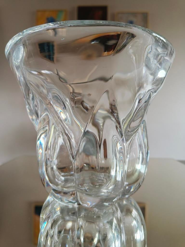 Val Saint Lambert kristallen vaas model “Vamp”., Antiek en Kunst, Ophalen of Verzenden