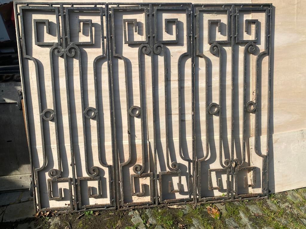 clôture en fer forgé art déco, Jardin & Terrasse, Enlèvement, Utilisé