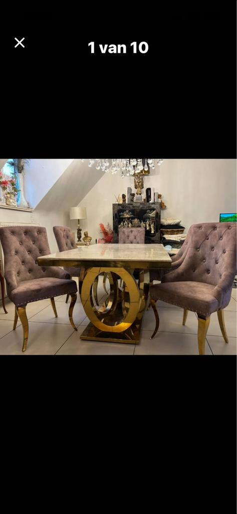 Nouvelle table + 6 nouvelles-50%d achat, Enlèvement