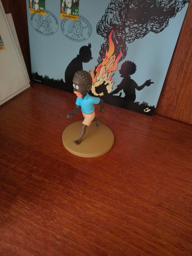 Figurine Tintin Coco le congolais, Enlèvement ou Envoi, Tintin