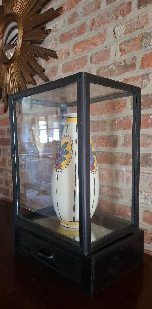 Vintage vitrinekastje - museum vitrine -display, Ophalen