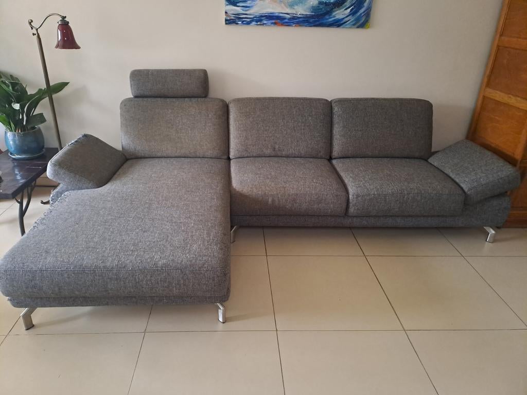 3 zit zetel met chaisse longue, longchair, spotprijs, Enlèvement