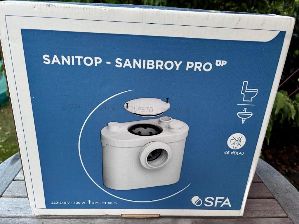 Nieuwe Sanitop sanibroy-pro - vermaler voor toilet, Doe-het-zelf en Bouw, Sanitair, Ophalen of Verzenden, Nieuw, Overige typen