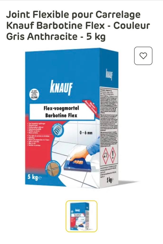 Joint carrelage flex anthracite, 3 paquets neuf, Bricolage & Construction, Enlèvement, Comme neuf, Autres types