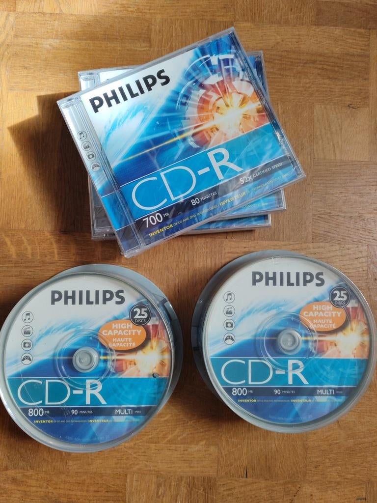 55 x CD R Philips neufs, Informatique & Logiciels, Enlèvement, Neuf, Cd, Philips