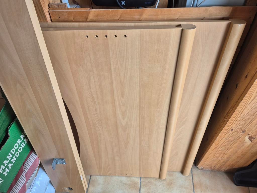 Cadre de lit simple, Maison & Meubles, Chambre à coucher | Lits, 90 cm, Une personne, Brun, Enlèvement