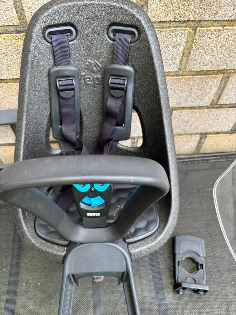 Fietsstoeltje yepp+windscherm, Fietsen en Brommers, Fietsaccessoires | Fietsstoeltjes, Ophalen, Gebruikt, Voetsteuntjes, Voorzitje