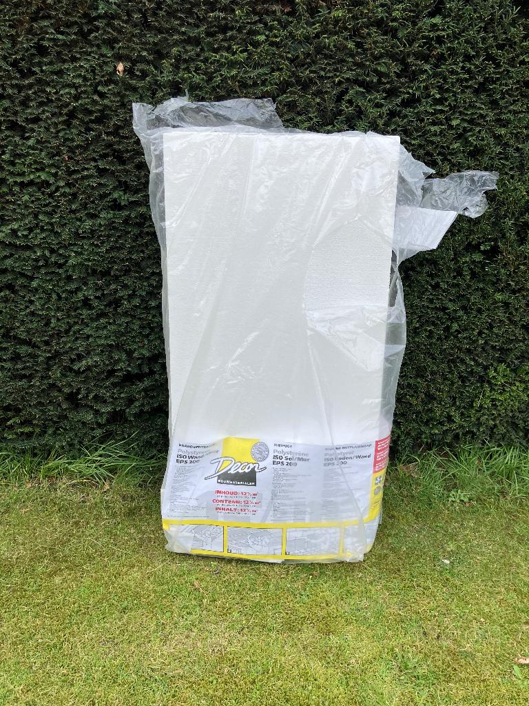 12 Isolatieplaten (100x50x1), Doe-het-zelf en Bouw, Isolatie en Afdichting, Ophalen, Nieuw, Piepschuim (Tempex), Minder dan 4 cm