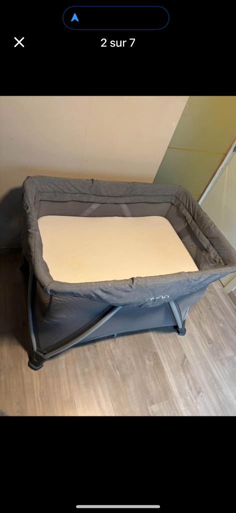 Lit parapluie Nuna Sena Aire, Enfants & Bébés, Berceaux & Lits, Comme neuf, Lit de voyage, Enlèvement