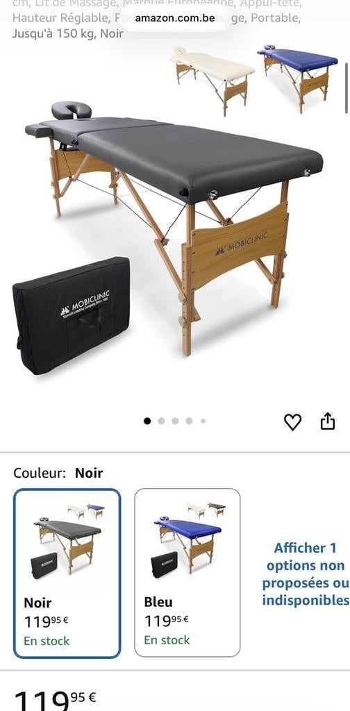 A vendre table de massage neuf, Enlèvement, Neuf, Table de massage