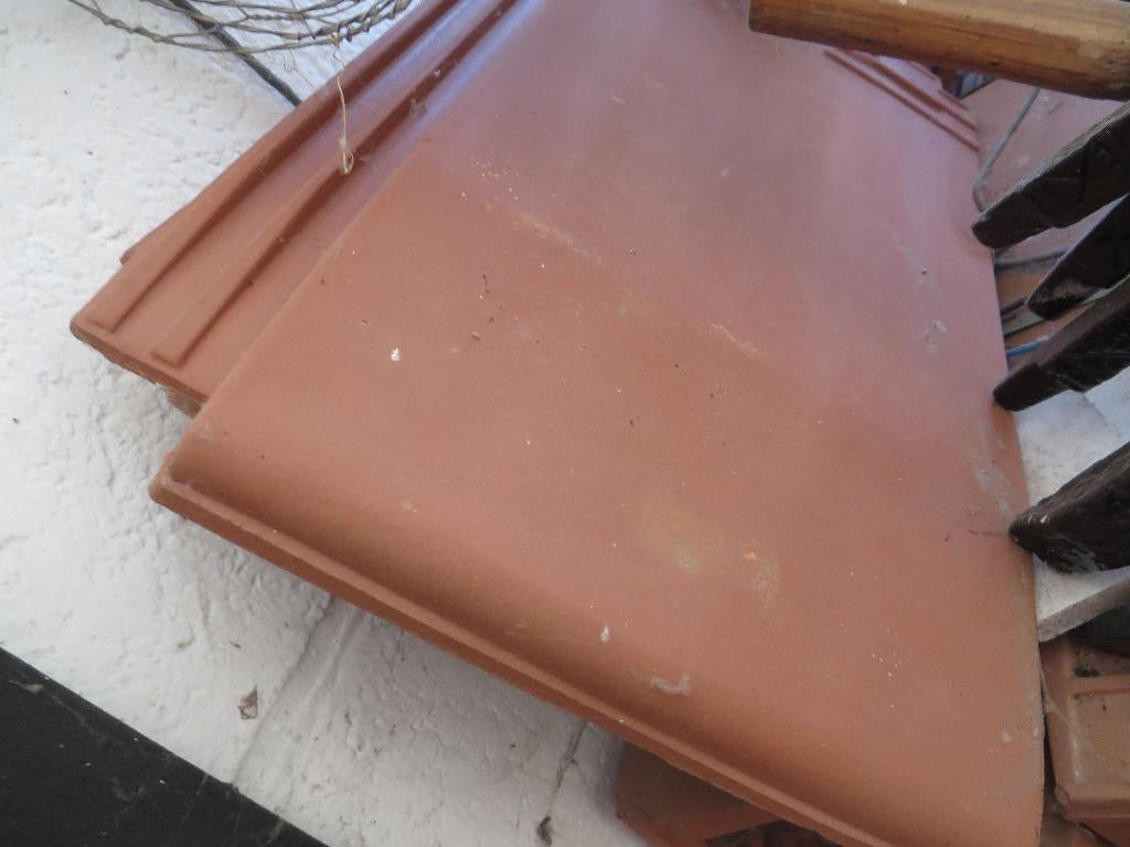 dakpannen koramic, Doe-het-zelf en Bouw, Ophalen, Steen of Klei, Zwart, Nieuw