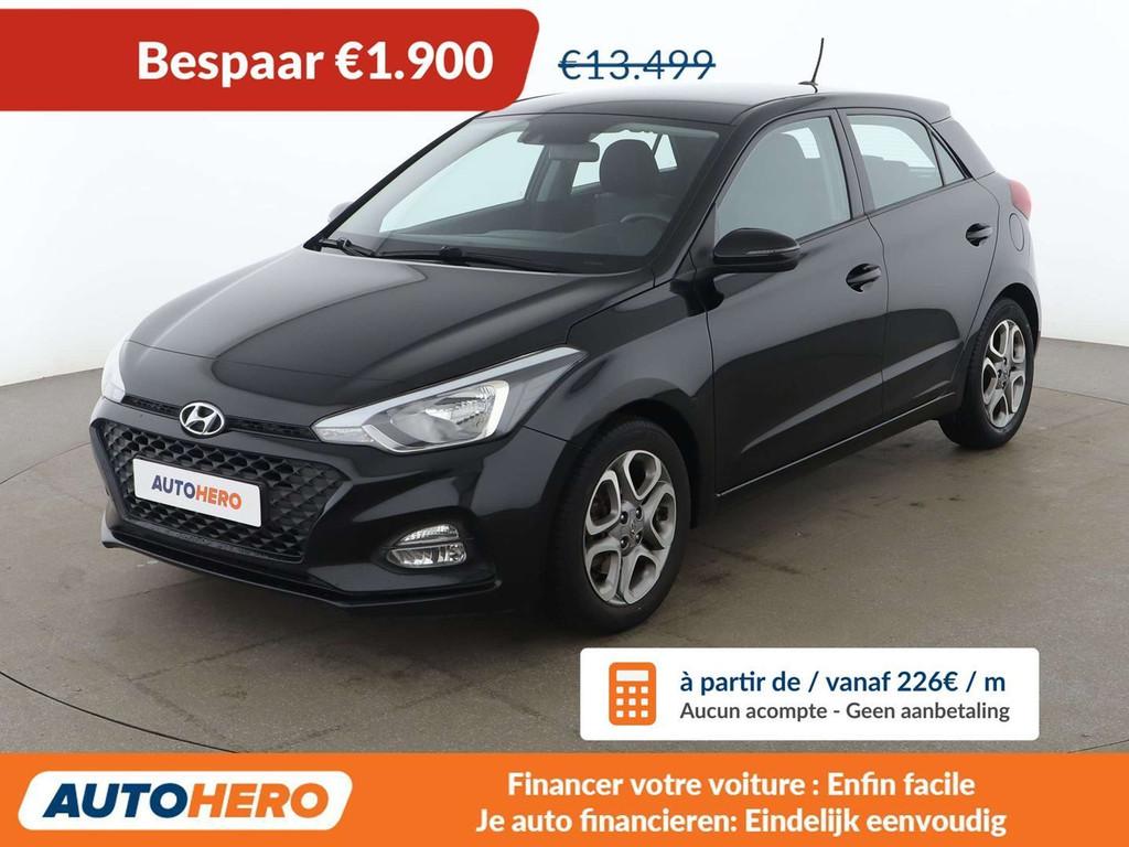 Hyundai i20 1.0 TGDI YES! Plus (bj 2020), Auto's, Stof, Gebruikt, Euro 6, Zwart