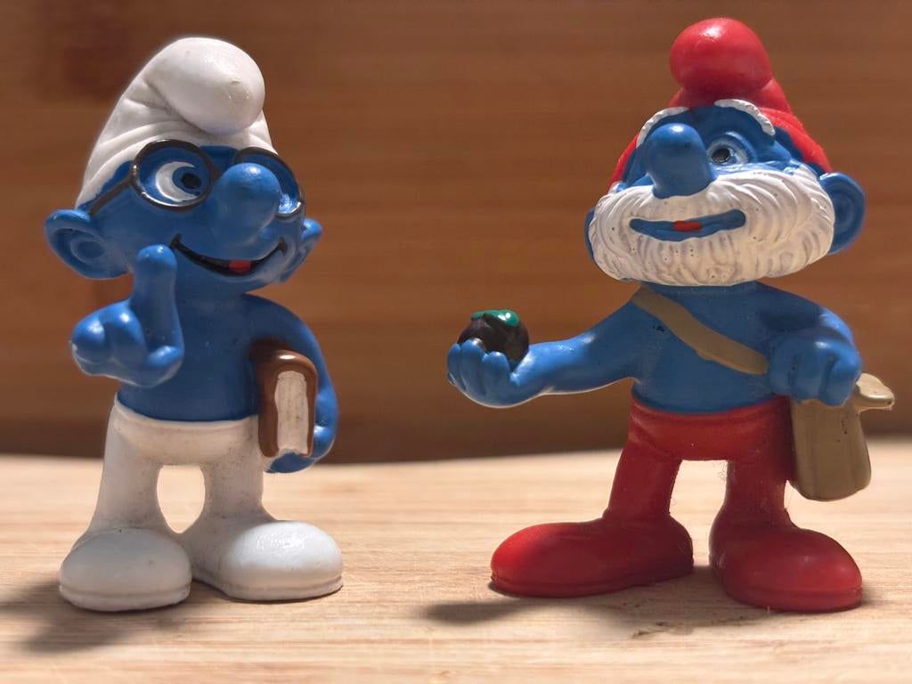 Smurfenhuisje met 5 extra Schleich figuurtjes, Verzamelen, Smurfen, Zo goed als nieuw, Huisje of Attribuut, Verschillende Smurfen