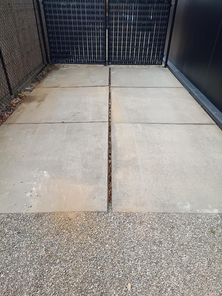 6 zware betonplaten - vloerplaten (eurodals) 150x150x12, Ophalen, Gebruikt, Overige typen, 10 m² of meer