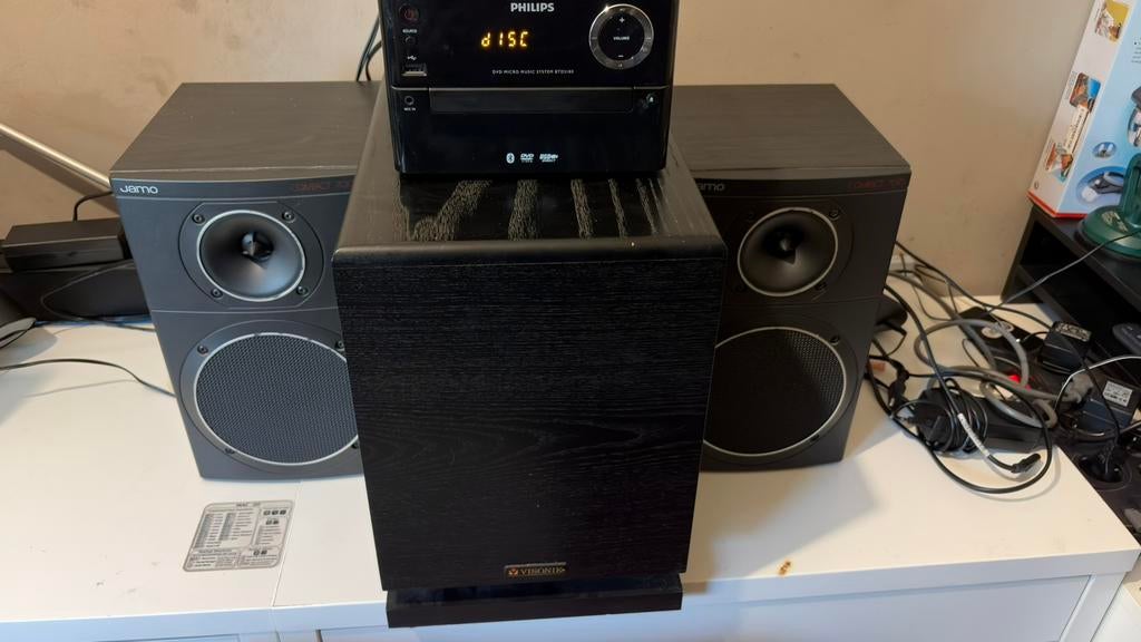 2.1 Audio Set – Krachtige Bas + Goede Speakers + Bluetooth, Enlèvement ou Envoi, Comme neuf, Haut-parleurs, Philips