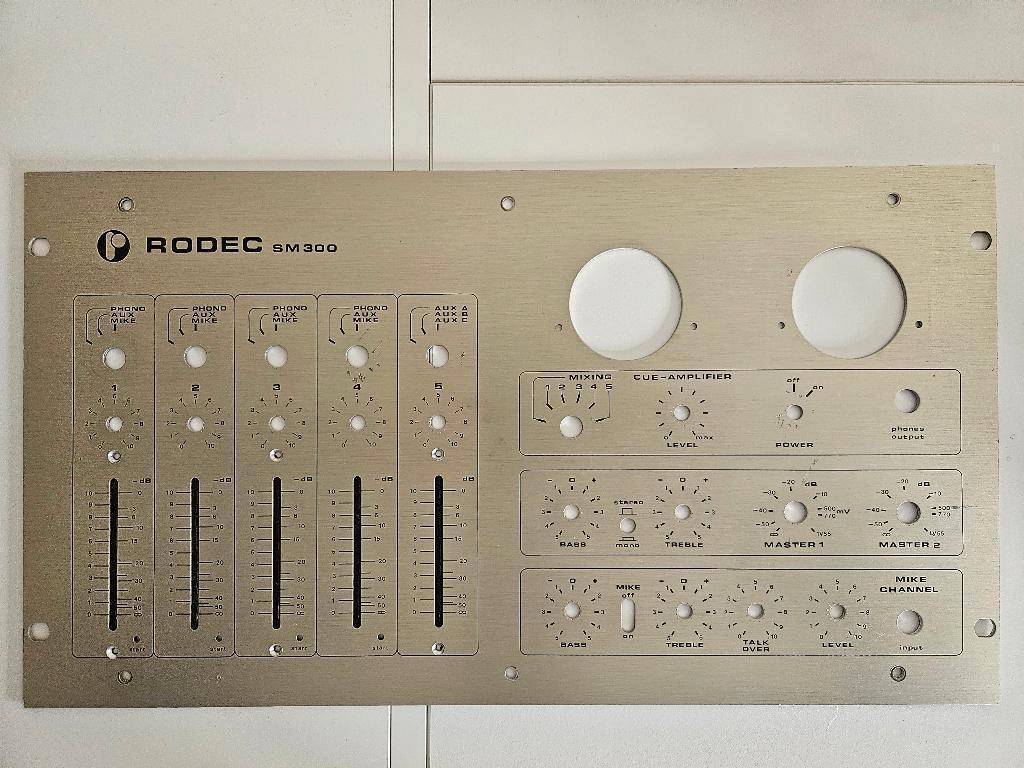 Plaques frontales RODEC, Musique & Instruments, Tables de mixage, Utilisé, Enlèvement ou Envoi