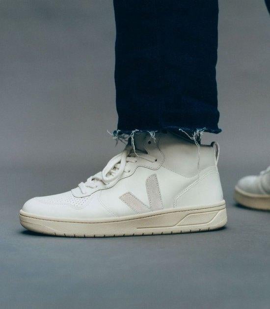 Veja V-15 hoge leren sneakers unisex - Wit - Maat 41, Wit, Veja, Ophalen of Verzenden, Zo goed als nieuw