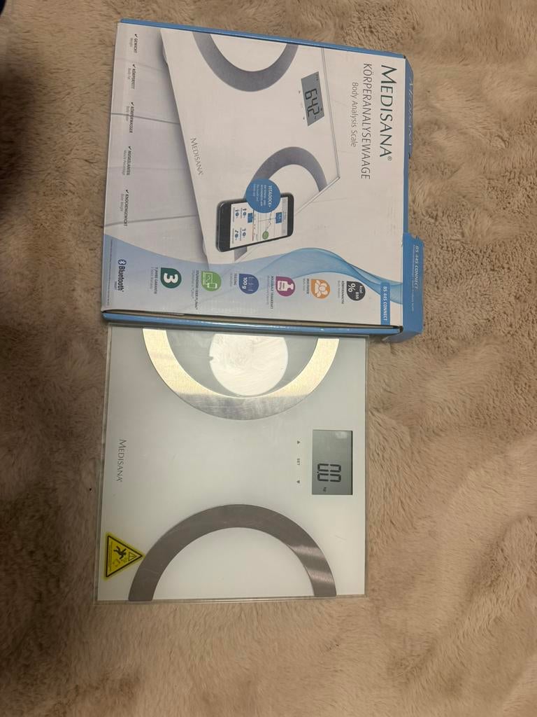 Medisana BS 445 Connect, Electroménager, Balances, Comme neuf, Digital, Pèse-personne, 500 grammes ou plus gros, 100 kg ou plus