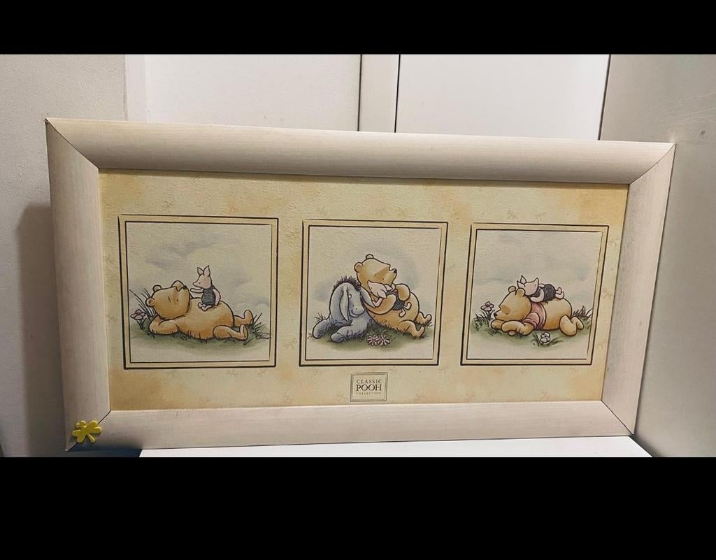 Tableau Winnie l'Ourson & Porcinet, Antiquités & Art, Art | Peinture | Classique, Enlèvement ou Envoi