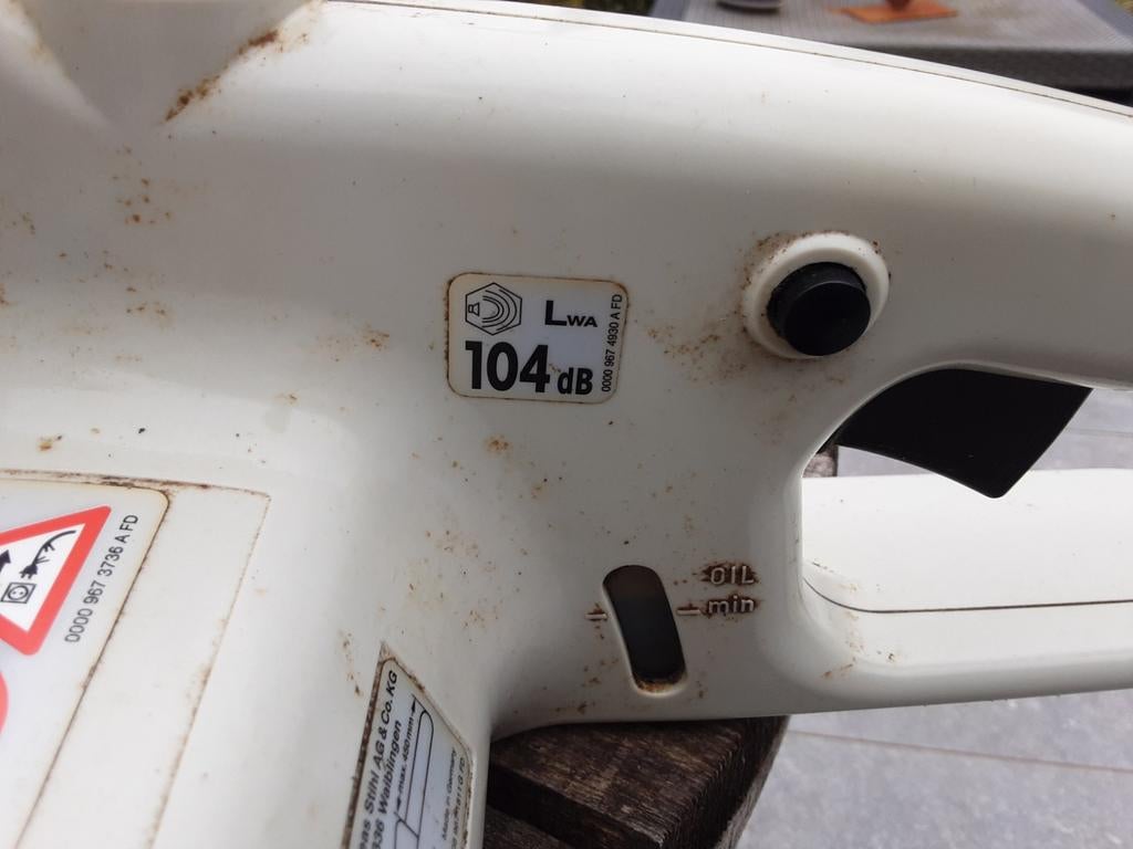 Stihl kettingzaag elektrische!, Ophalen