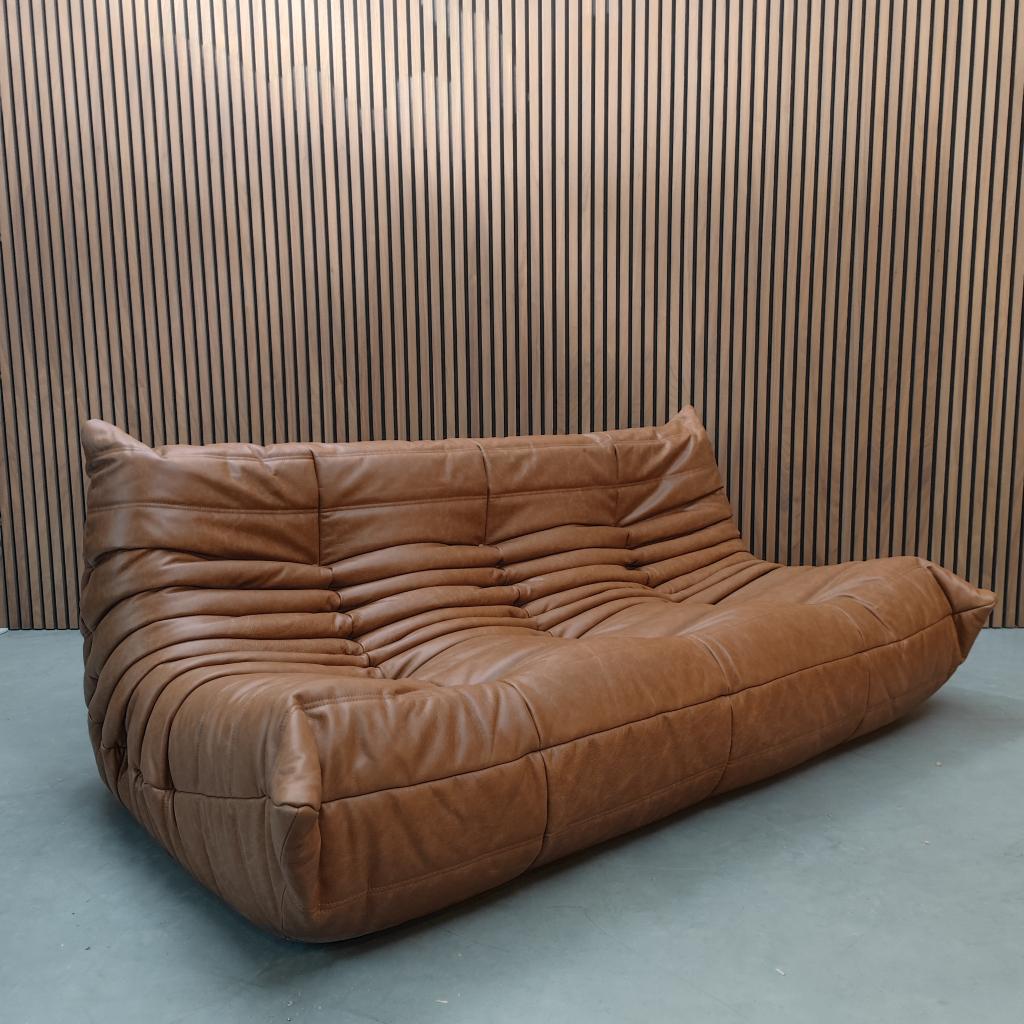 Ligne Roset Togo - Cognac natural driezits, Ophalen of Verzenden