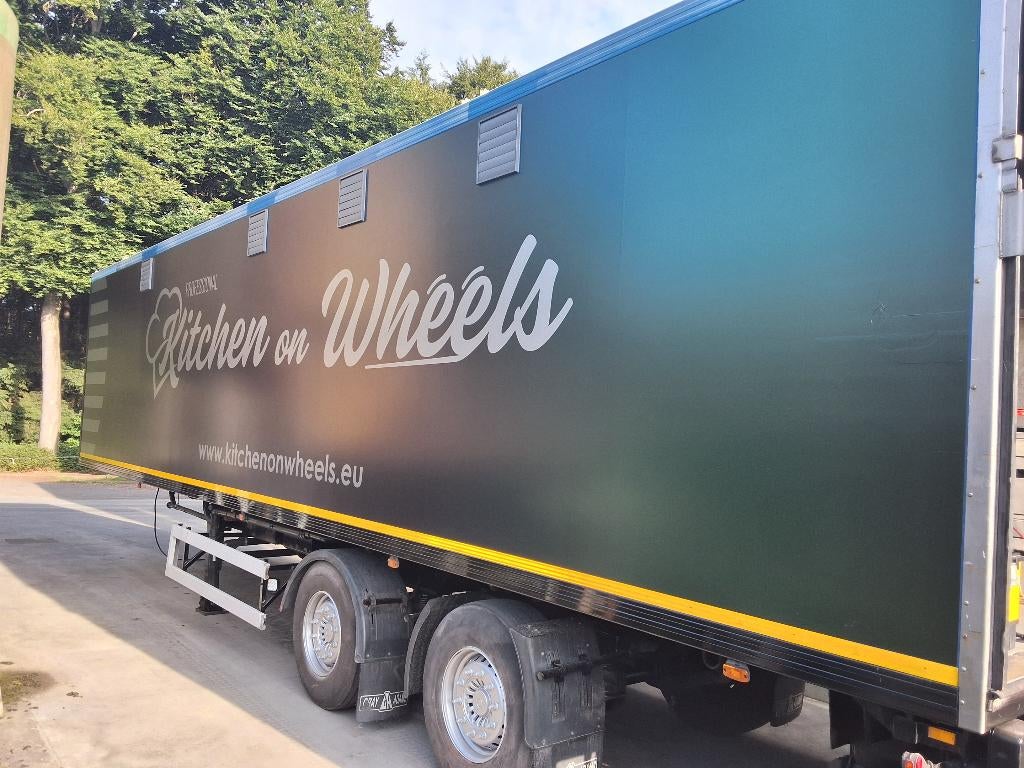 Remorque de cuisine professionnelle équipée mobile, Enlèvement