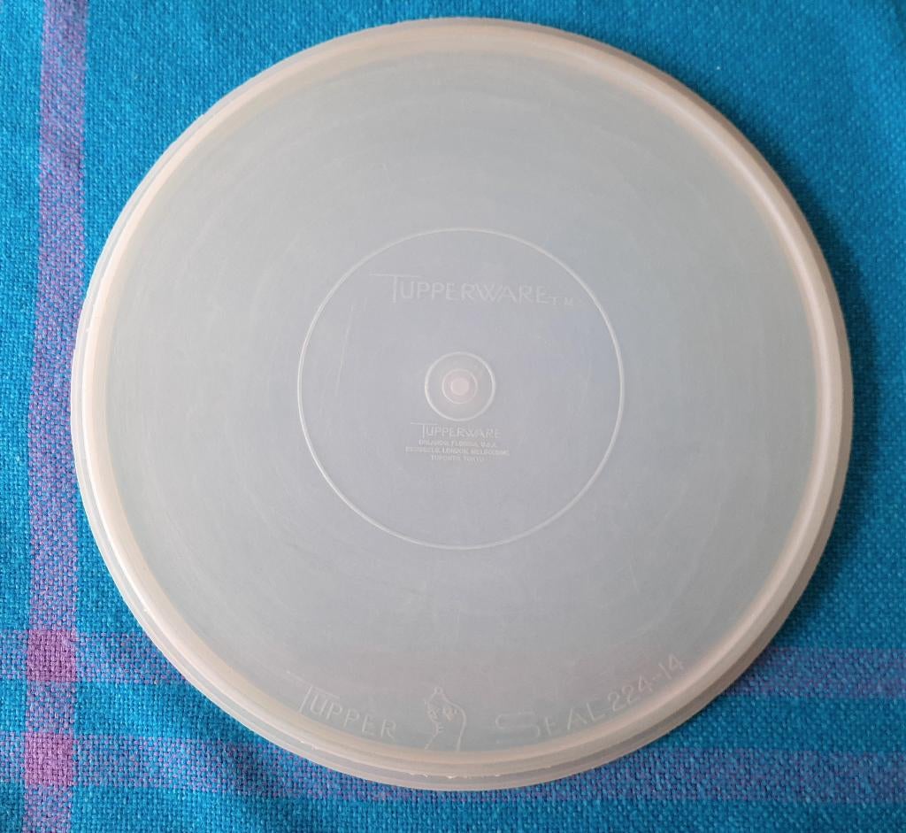 Te koop: Handige taartendoos van "Tupperware", Enlèvement, Utilisé, Blanc, Autres types