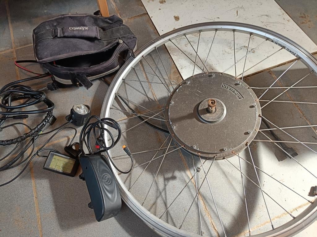 Voorwiel met motor voor elektrische fiets, Enlèvement