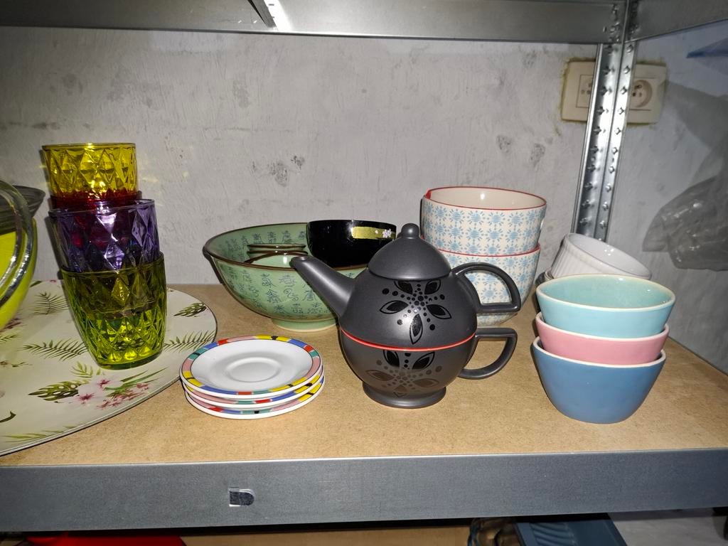 Gratis borden glazen kommen, Ophalen