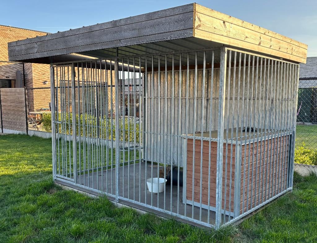 Chenil avec niche pour chien, Enlèvement, Utilisé, 100 cm ou plus, Chenil chien