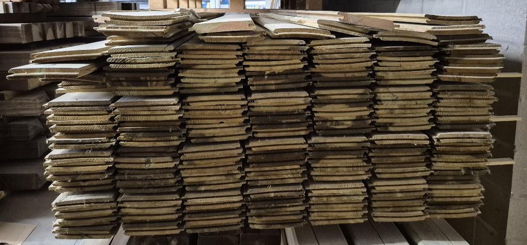 Geïmpregneerd hout tand en groef, Planche, 300 cm ou plus, Comme neuf, Autres essences de bois