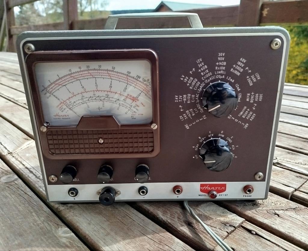 multimètre analogique vintage Hansen, modèle UV-47, Bricolage & Construction
