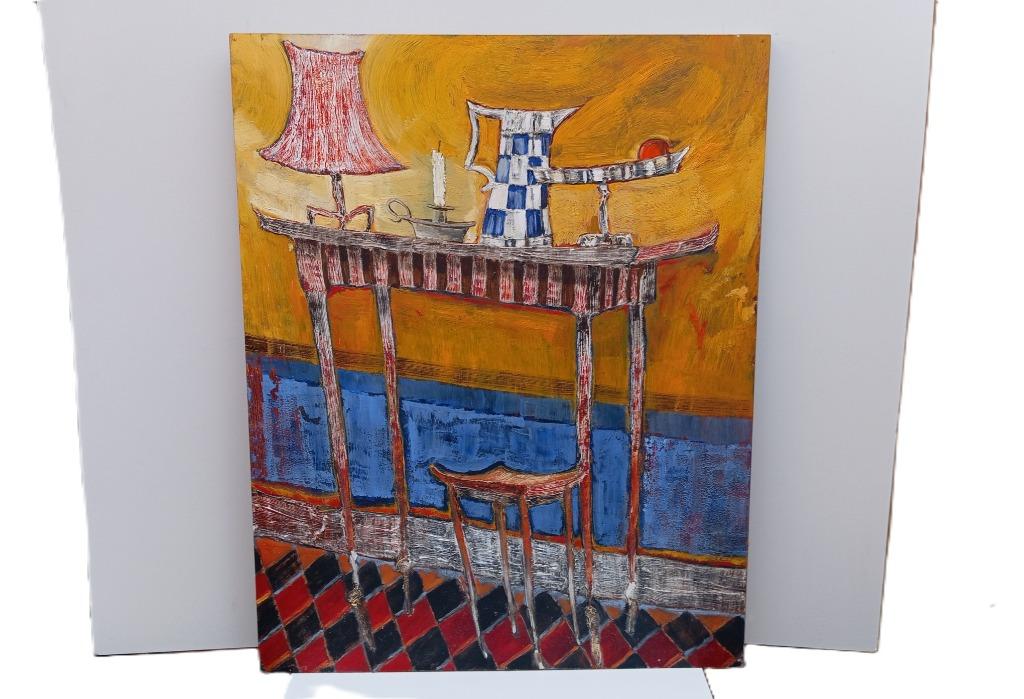 oud schilderij gesigneerd impressionisme, Antiek en Kunst, Ophalen of Verzenden