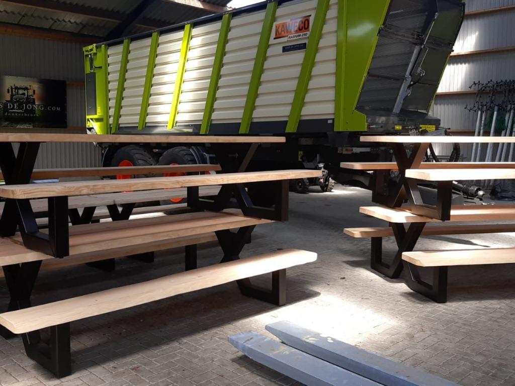 tuintafels, picknicktafels, nieuw!, Jardin & Terrasse, Tables de pique-nique, Enlèvement, Neuf, Rectangulaire, Acier