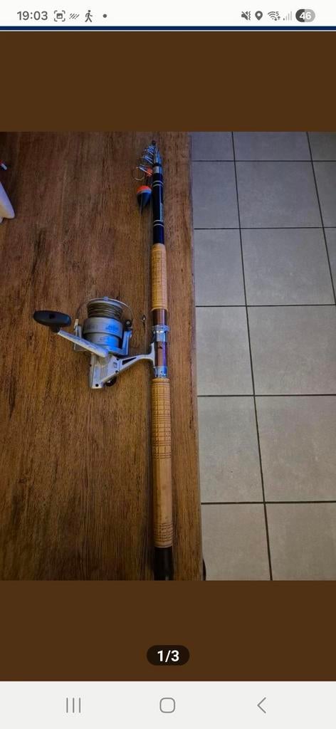 Snoek snoekbaars hengel 5meter., Watersport en Boten, Hengelsport | Algemeen, Ophalen, Molen