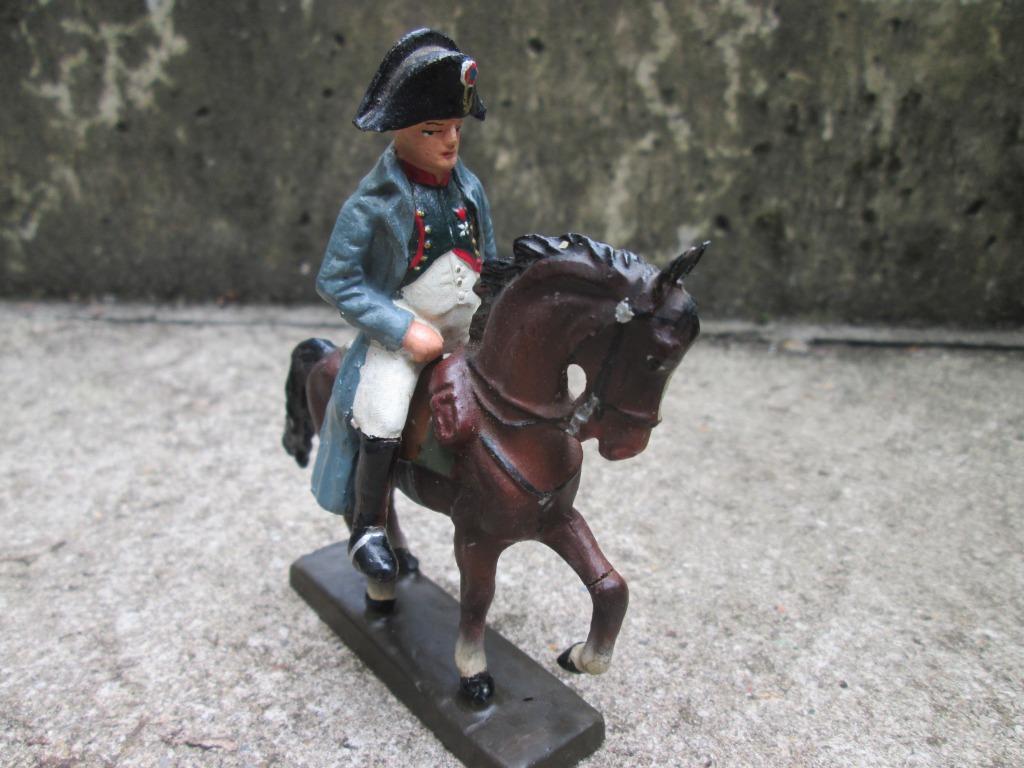 LINEOL Napoleon op paard Waterloo, MINT staat zeldzaam stuk., Verzamelen, Militaria | Algemeen, Ophalen of Verzenden