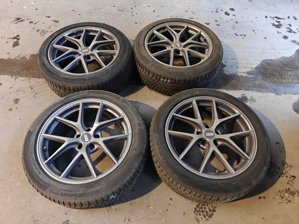 bbs velgen met continental winterbanden, Gebruikt, Winterbanden, Band(en), Ophalen