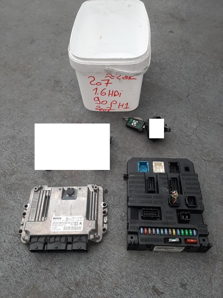 kit demarrage PEUGEOT 207 1.6 HDI PHASE 1 CALCULATEUR BSI, Enlèvement, Peugeot