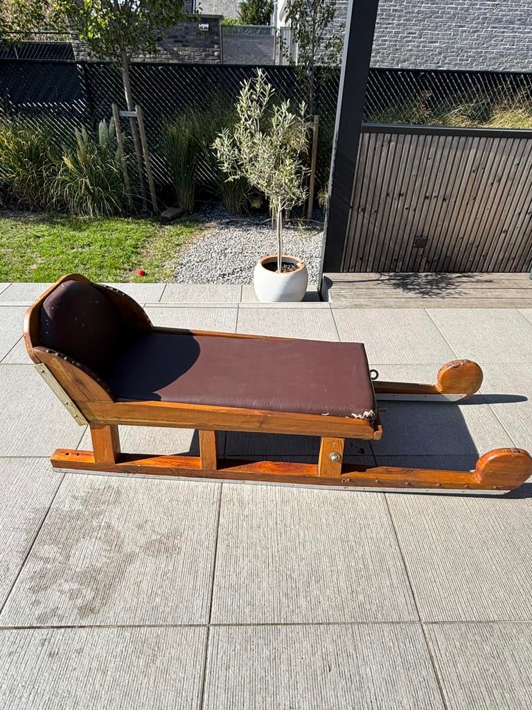 Arrenslee, Ophalen, Rugleuning, Gebruikt, Hout