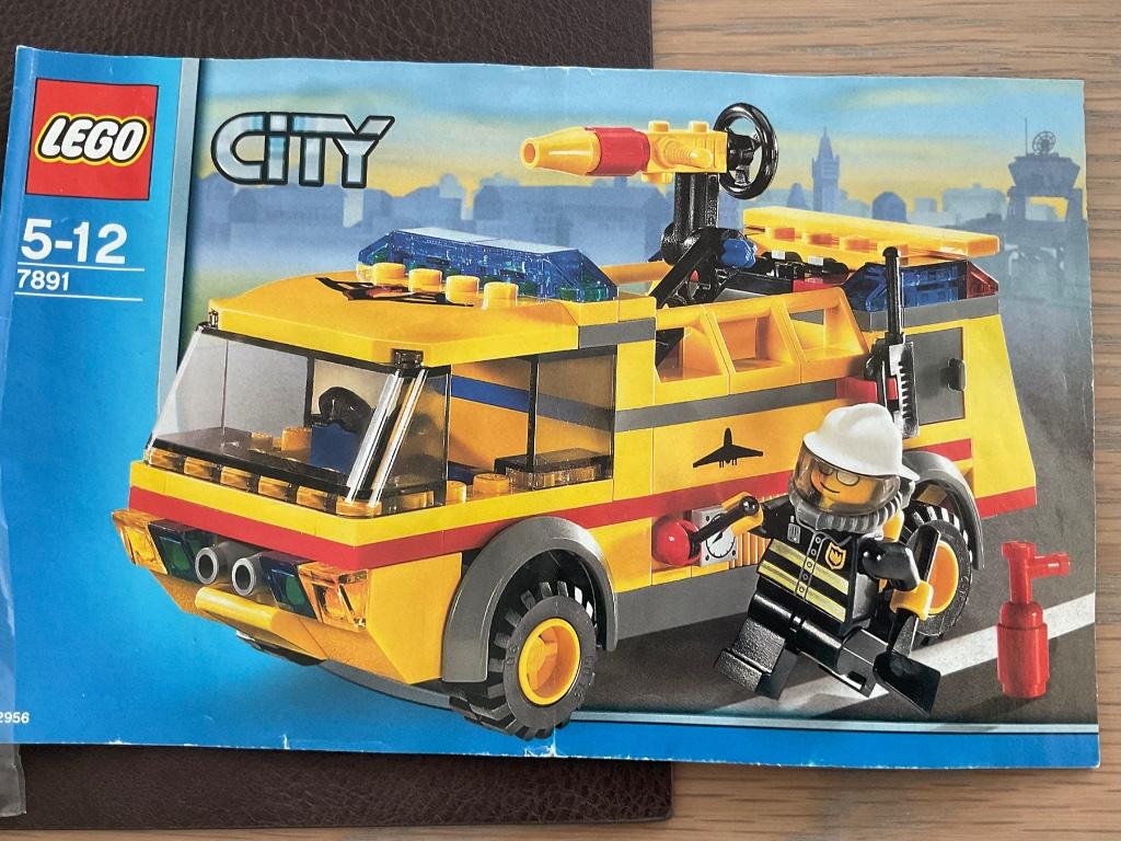 Lego City 7891 Airport Firetruck, 9€, koopje, Kinderen en Baby's, Ophalen of Verzenden, Gebruikt, Complete set, Lego