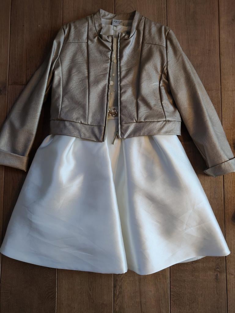 Jurk en blazer Miss Leod 7-8 jaar, Kleding | Dames, Trouwkleding en Trouwaccessoires, Zo goed als nieuw, Bruidsmeisjeskleding