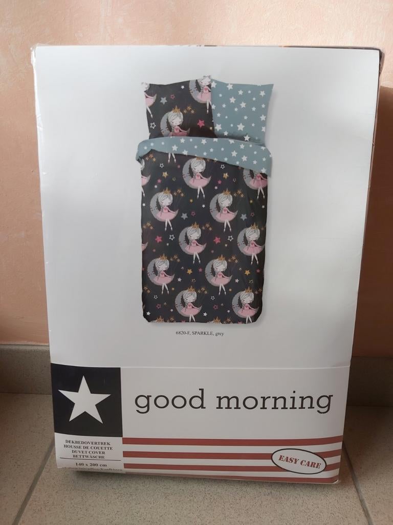 Good morning dekbedovertrek prinses op de maan flanel Nieuw, Ophalen, Nieuw, Dekbedovertrek