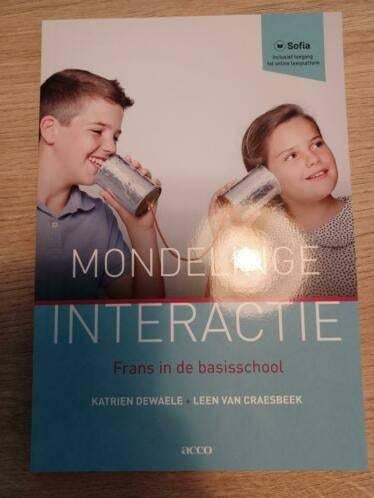 Mondelinge interactie Frans in de basisschool, Boeken, Studieboeken en Cursussen, Ophalen of Verzenden, Nieuw, Hogeschool, Acco