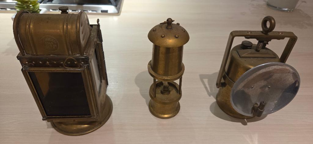 lampes-lanternes  bronze-laiton, Antiquités & Art, Enlèvement, Bronze