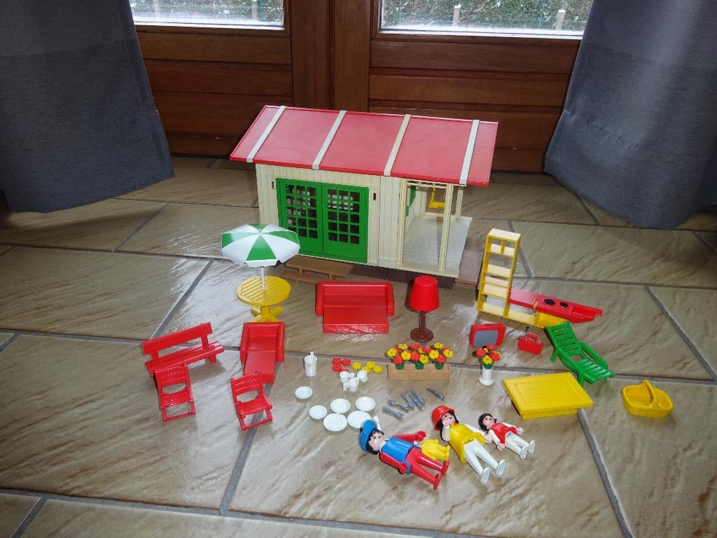Maison de vacances vintage Playmobil, Enlèvement ou Envoi, Utilisé, Ensemble complet