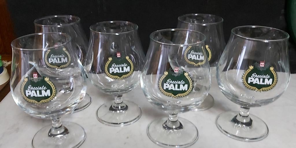 Palm bol glazen 6 stuks, Verzamelen, Ophalen of Verzenden, Zo goed als nieuw, Palm